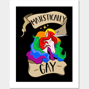 Majestically Gay Unicorn Posters and Art